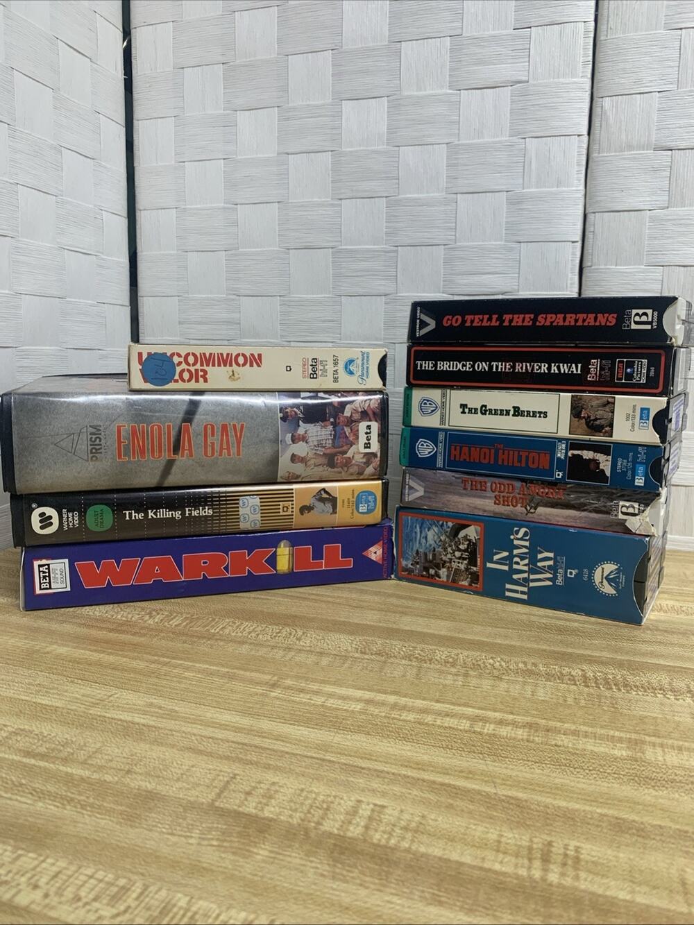 Lot Of 10 Betamax 70s-80s Action/War Movies BETA Cassettes
